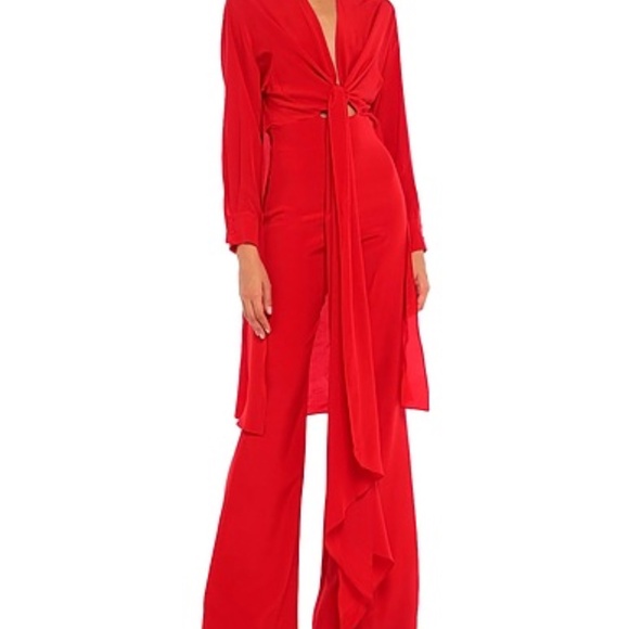 Amazing Silvia Tcherassi Silk V-Neck Jumpsuit XS but would fit a Small - Picture 1 of 3